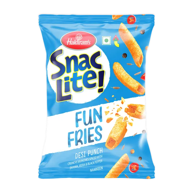 Haldirams Chips Snac Lite Fun Fries Desi Punch