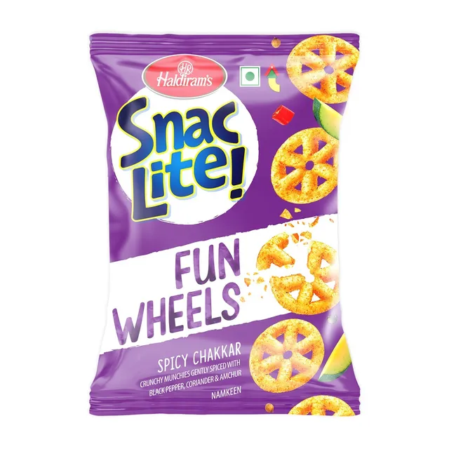 Haldirams Chips Snac Lite Fun Wheels 