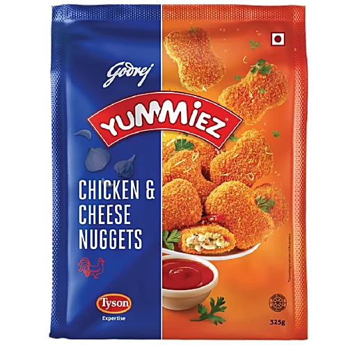 Godrej Yummiez Frozen Non Veg Snacks Chicken Cheese Nugget