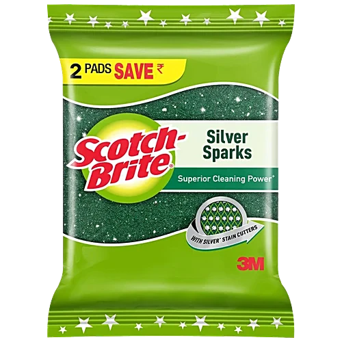Scotch Brite Scrub Pad Silver Sparks
