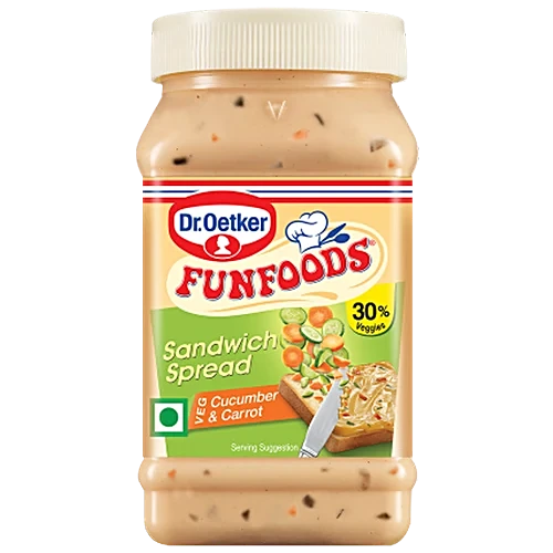 Dr.Oetker Funfoods Spread Sandwich Cucumber And Carrot