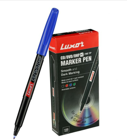 Luxor Marker Permanent Green Cd/Dvd/Ohp 