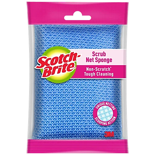 Scotch Brite Scrub Net Sponge Non Scratch Tough Cleaning