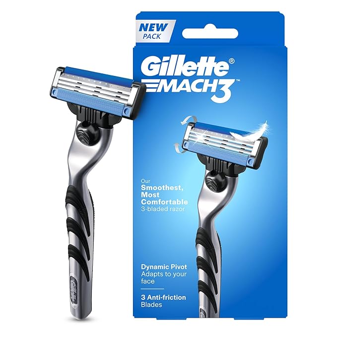 Gillette Shaving Razor Mach 3 With Sharp Blades