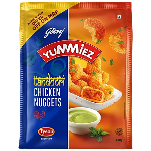 Godrej Yummiez Frozen Non Veg Snacks Tandoori Chicken Nuggets