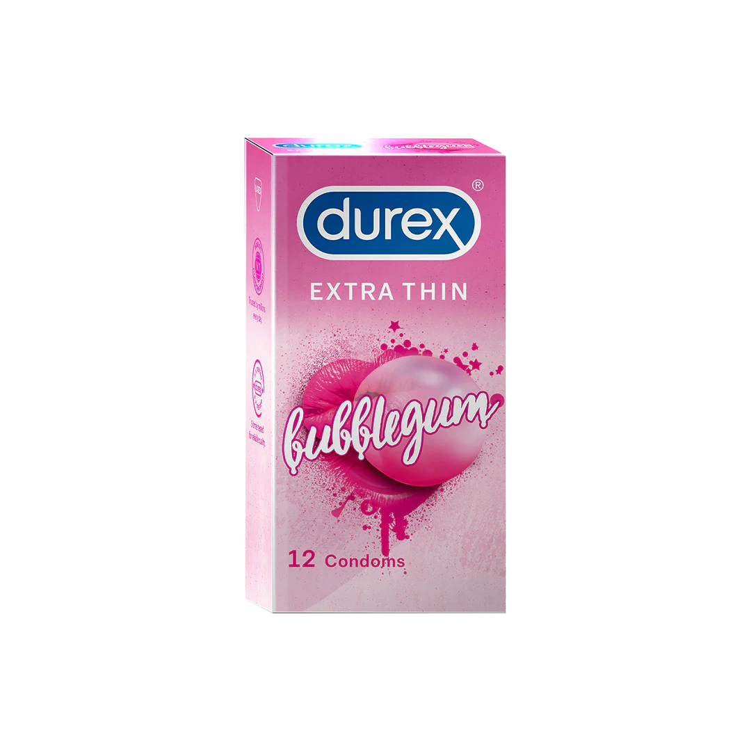 Durex Condoms Extra Thin Bubblegum