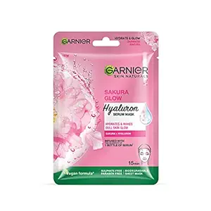 Garnier Face Mask Sakura Glow Hyaluron Serum 