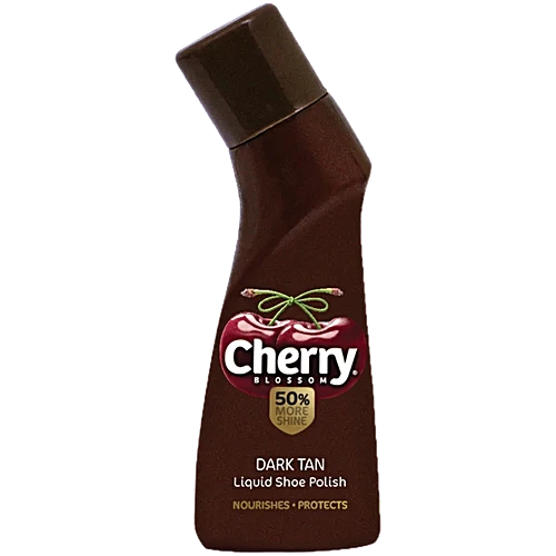 Cherry Shoe Polish Dark Tan Liquid