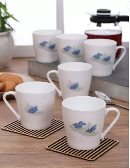 Clay Craft Coffee Mug Set of 6 Design 391