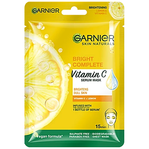 Garnier Face Mask Bright Complete Lemon Serum 