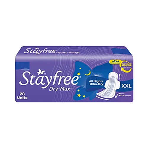 Stayfree Sanitary Pads All Night Ultra Dry XXL