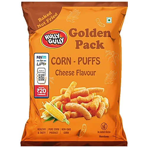 Hully Gully Snacks Corn Puff Cheese Flavour