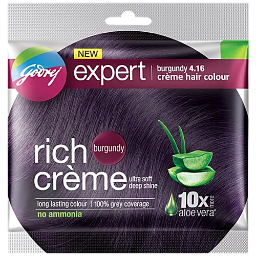 Godrej Hair Colour Expert Rich Creme Burgundy 4.16