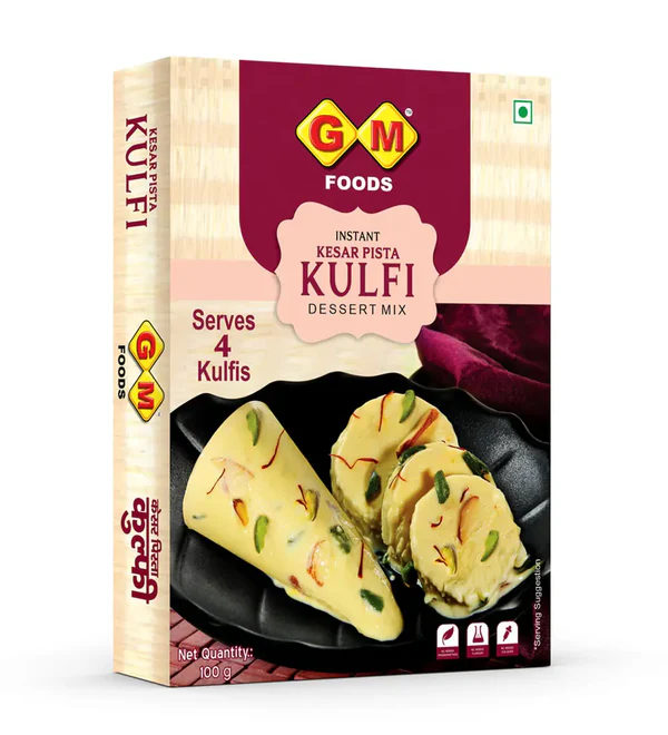 G M Foods Ready To Mix Kesar Pista Kulfi Dessert 