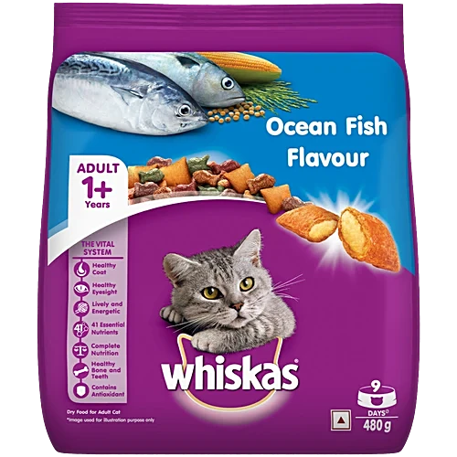 Whiskas Cat Food Ocean Fish Flavor With Milk