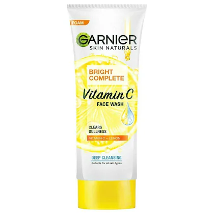 Garnier Face Wash Bright Complete Vitamin C Clear Dullness