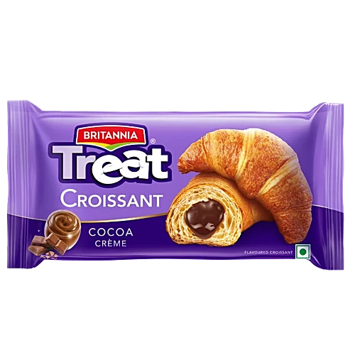 Britannia Cake Treat Croissant Cocoa Creame