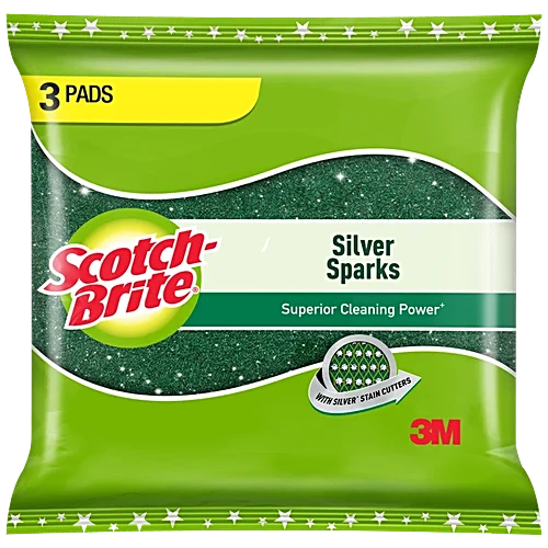Scotch Brite Scrub Pad Silver Sparks