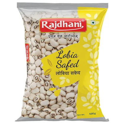 Rajdhani Dal Lobhiya Safed