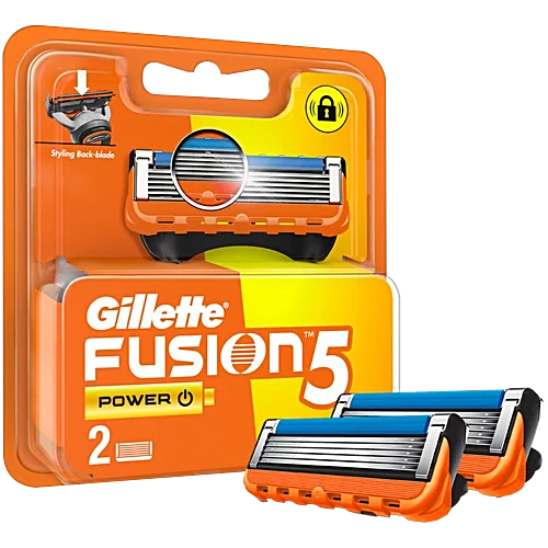 Gillette Shaving Blades Fusion 5 Power 2 Cartridges