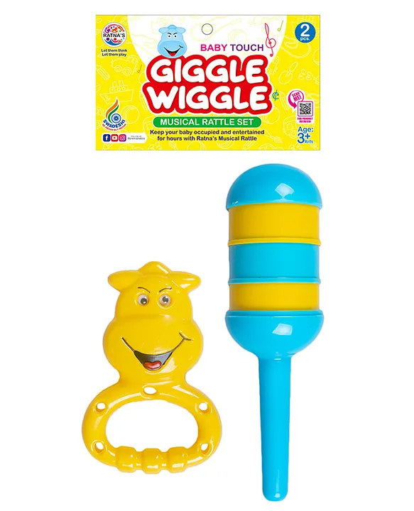 Ratnas Giggle Wiggle Rattle 2 Pcs