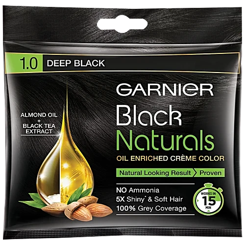 Garnier Hair Colour Naturals Deep Black 1.0 Pouch