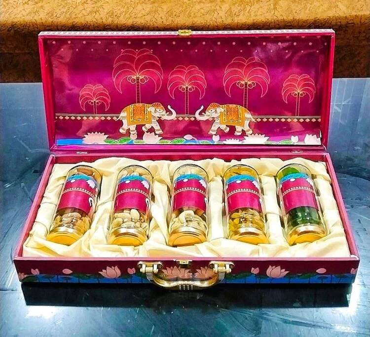 Triveni Dry Fruit Box 5 Jar Gift Pack