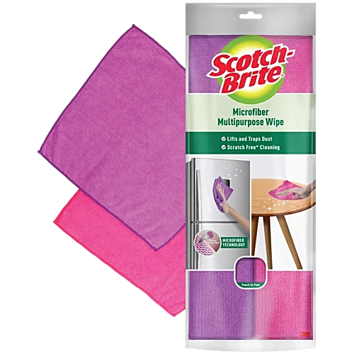 Scotch Brite Wipe Multipurpose Micrifiber	2 Pcs