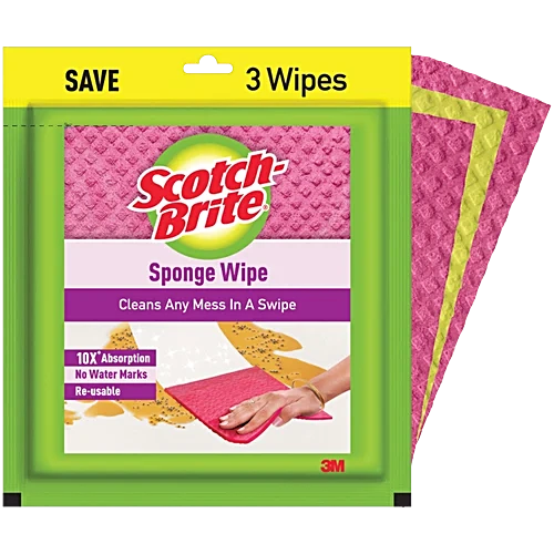 Scotch Brite Sponge Wipe 3M 3 Pcs