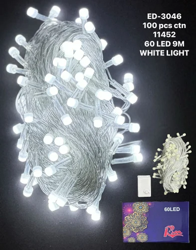 Diwali White Colour Full Light 10 Mtr