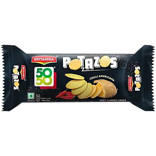 Britannia Biscuits 50 50 Potazoz Chilli American