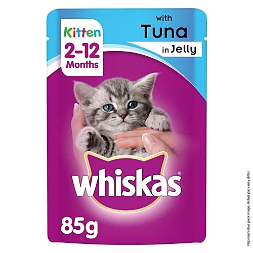 Whiskas Cat Food Tuna In Jelly Kitten 