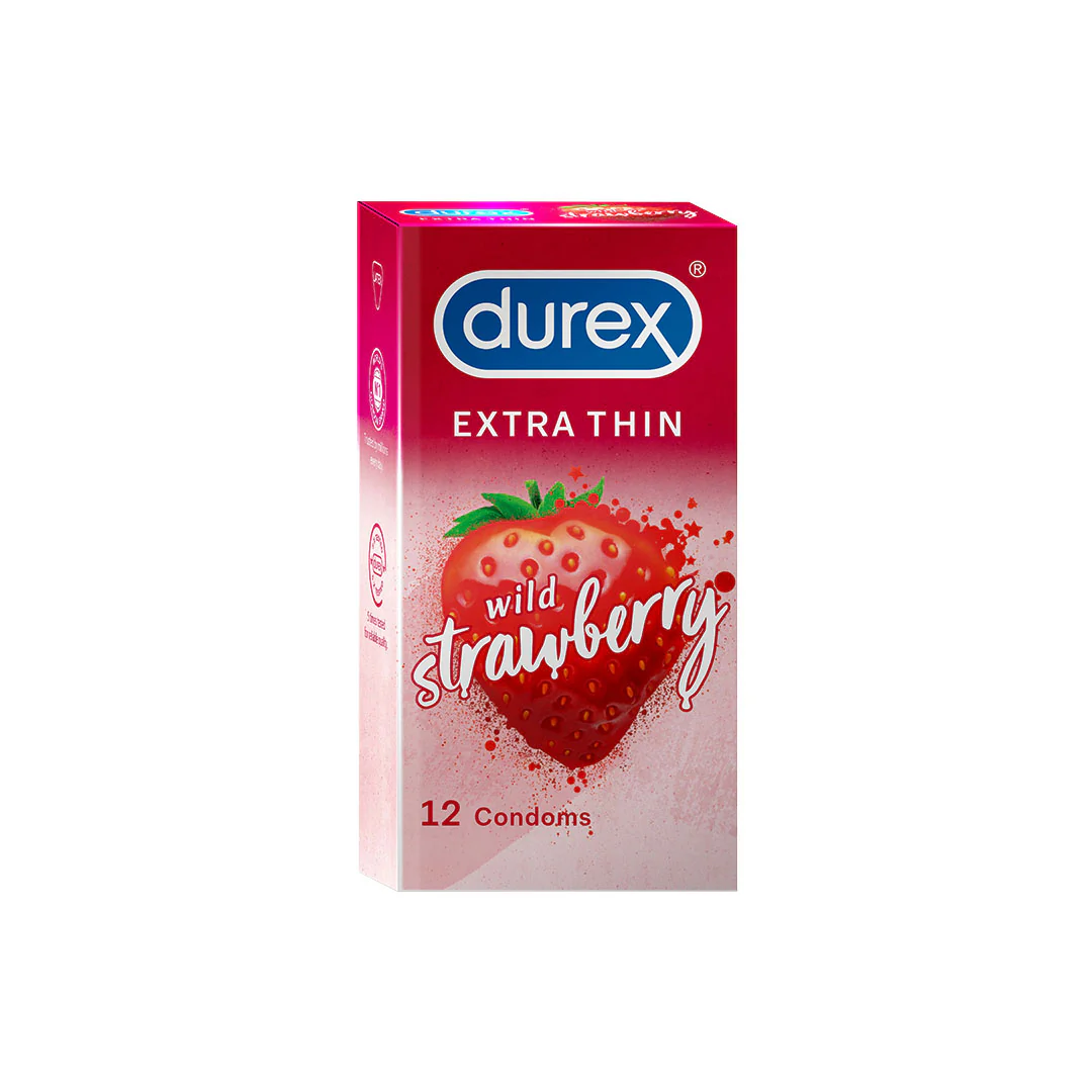 Durex Condoms Extra Thin Wild Strawberry