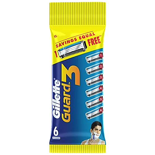 Gillette Shaving Blades Guard 3 With 6 Cartridges