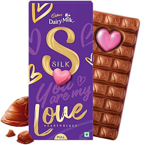 Cadbury Chocolate Dairy Milk Silk Heart Blush 