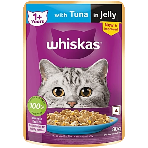 Whiskas Cat Food Adult Tuna In Jelly 