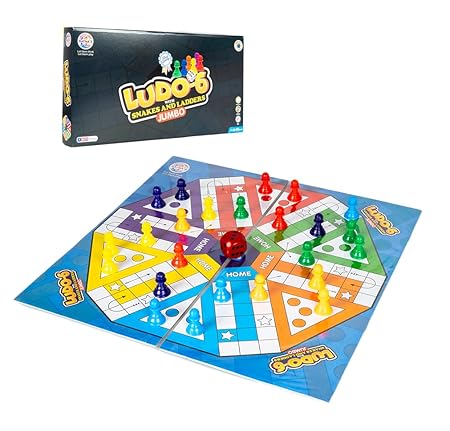 Ratnas Ludo -6 Snakes & Ladders Jumbo Set