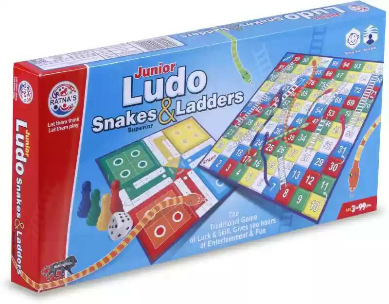 Ratnas Senior Ludo Snakes & Ladders