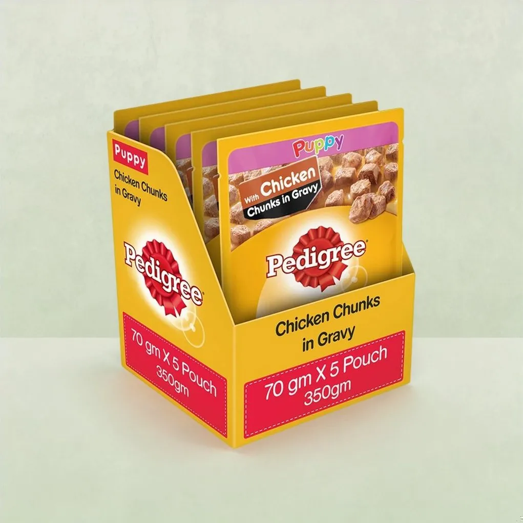 Pedigree Pet Food Puppy With Chicken Chunks In Gravy 