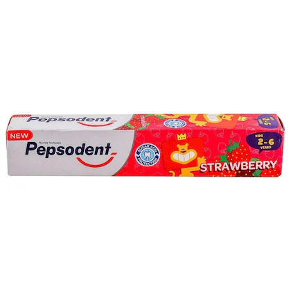 Pepsodent Kids Toothpaste Strawberry Flavour 2 To 6 Years