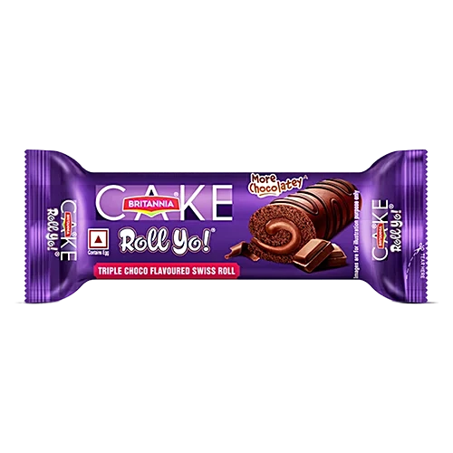 Britannia Cake Swiss Roll Triple Choco Flavour