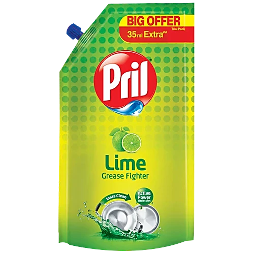 Pril Dish Wash Gel Lime Grease Fighter