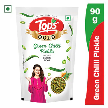 Tops Gold Green Chilli Pickle