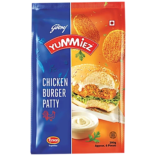 Godrej Yummiez Frozen Veg Snacks Chicken Burger Patty