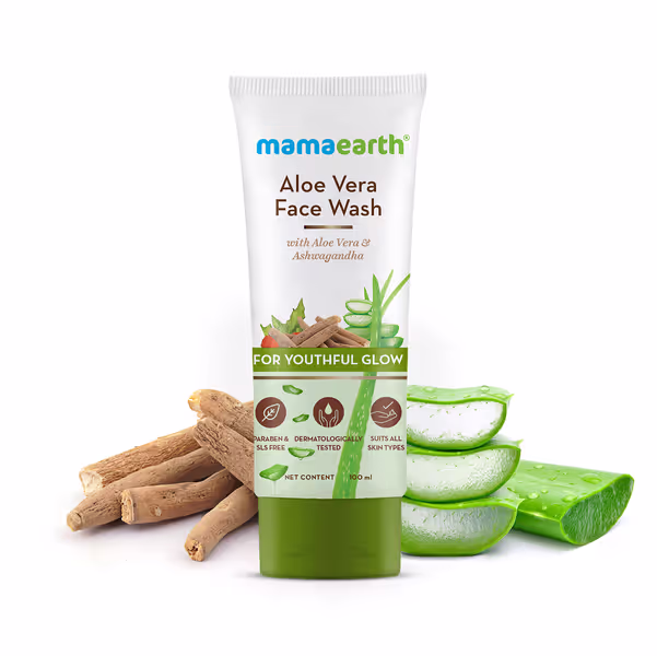Mamaearth Face Wash Aloe Vera For Youthful Glow