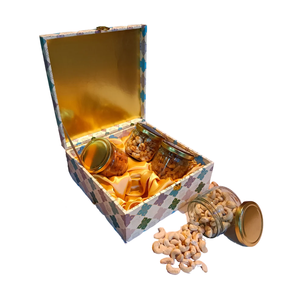 Triveni Dry Fruit Box 4 Jar Gift Pack