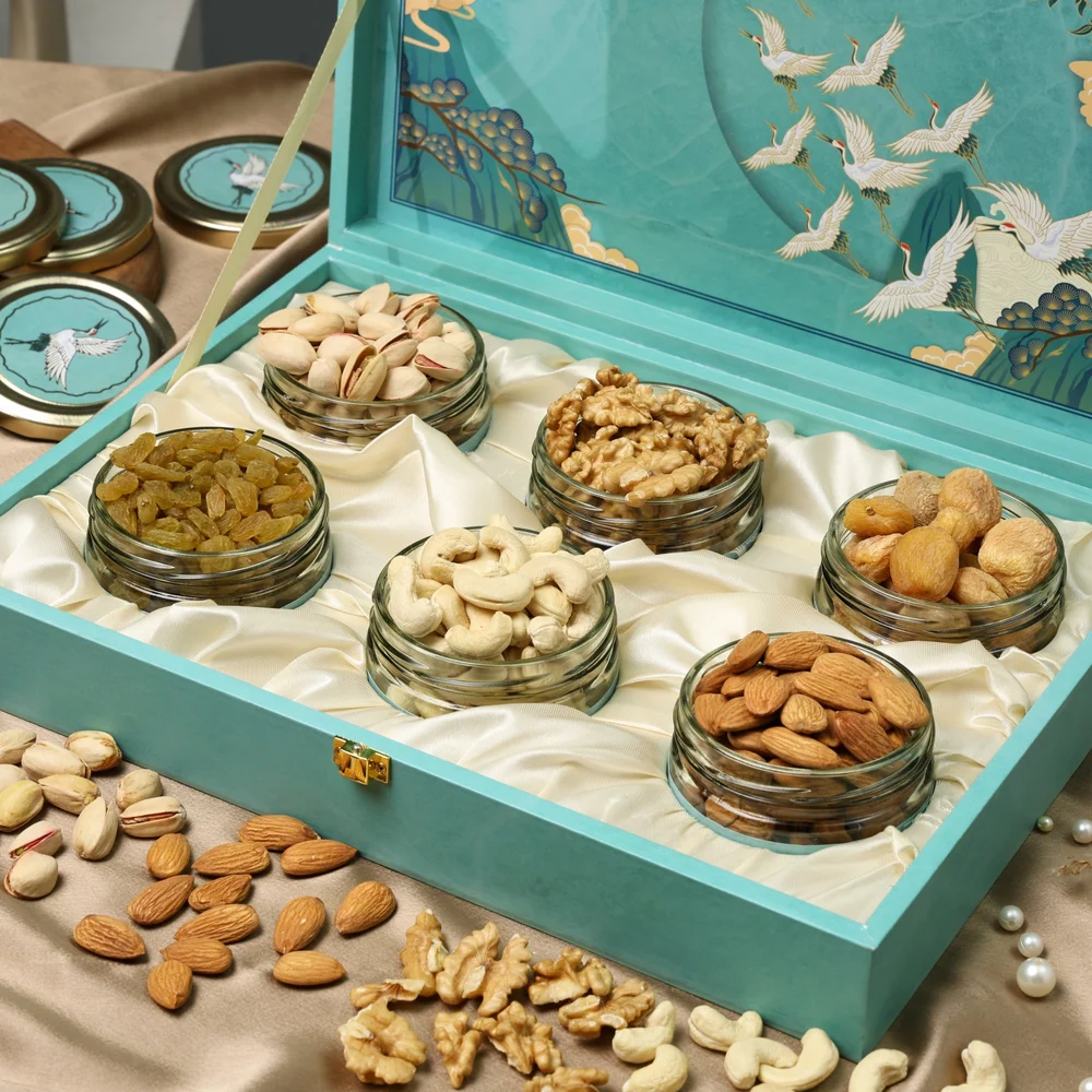 Triveni Dry Fruit Box 6 Jar Gift Pack