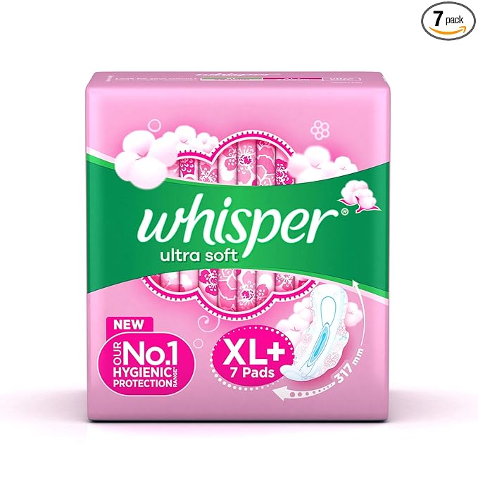 Whisper Sanitary Pads Ultra Hygiene Comfort XL