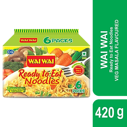 Wai Wai Veg Noodles 6 Packs