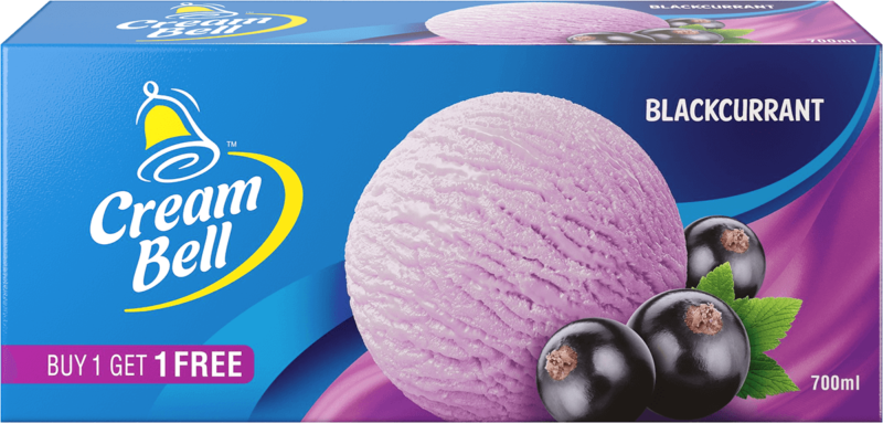 Cream Bell Ice Cream Black Current